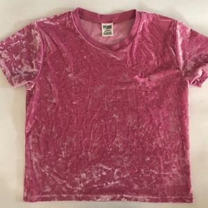 pink pink brand velour tee